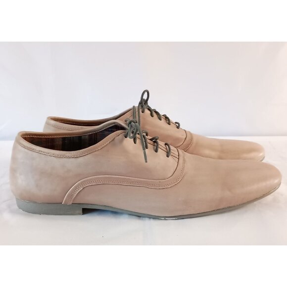 Bed Stu Cosburn Men’s Light Tan Leather Lace Up Casual Shoes Size 13 - Picture 1 of 10